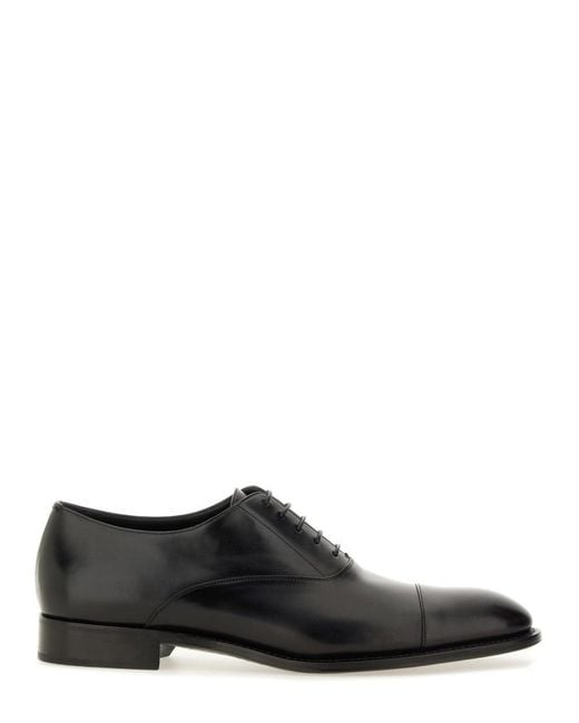 Saint Laurent Black Oxford Shoe "Adrien" for men