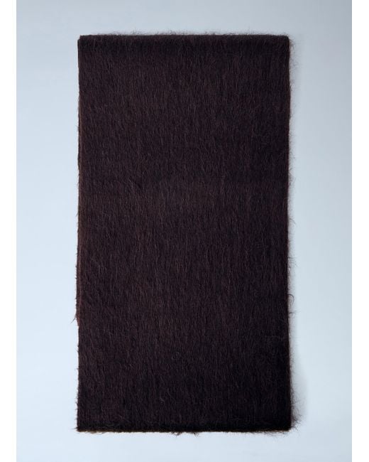 Acne Blue Logo Wool Scarf for men