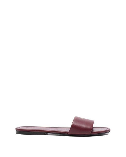 Céline Pink Leather Flat Sandals