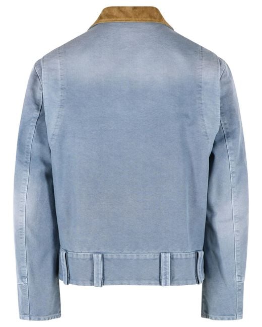 Marni Blue Light Cotton Jacket for men