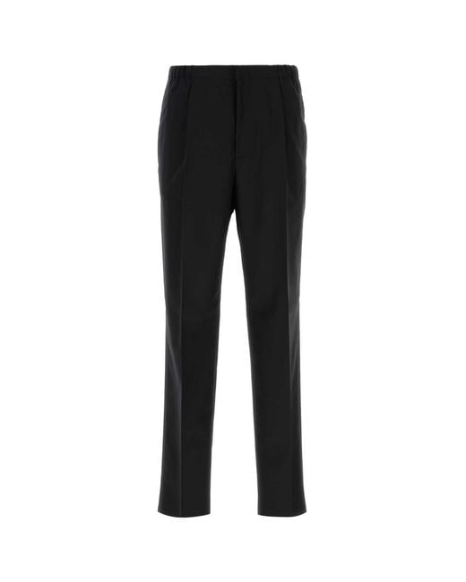 Fendi Black Wool Pant for men