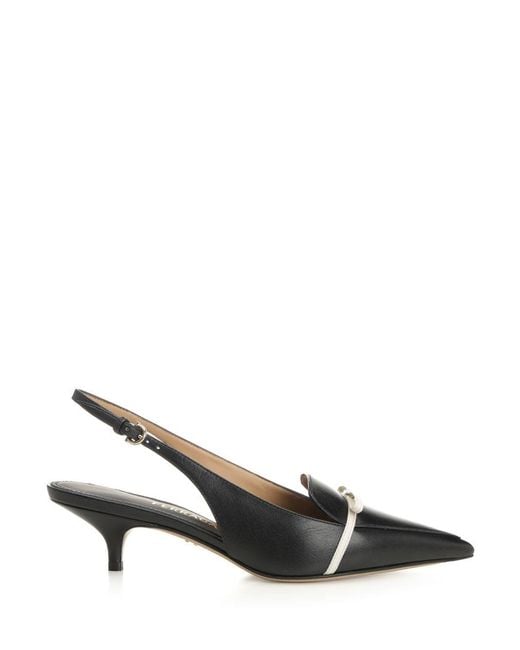 Ferragamo Metallic "Giusina" Slingback