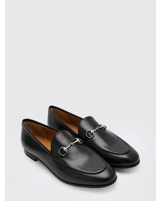 Gucci White Jordaan Leather Loafer