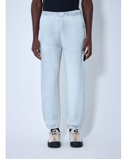 Stone Island Blue Logo Patch Track Pants for men
