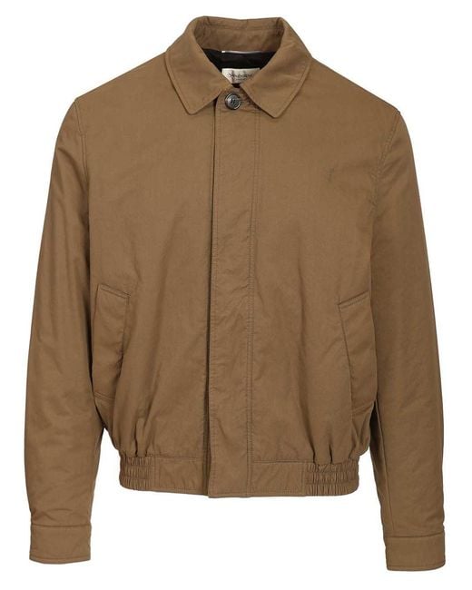 Saint Laurent Brown Cassandre Short Jacket for men