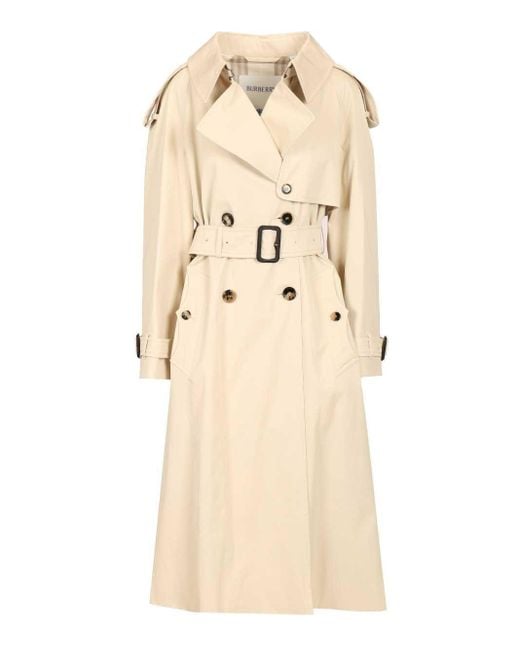 Burberry Natural 'Fitzrovia' Longline Trench Coat