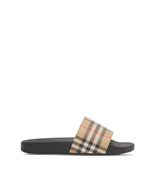 Burberry Brown Neutrals Flip-Flops & Slides