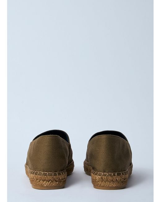 Saint Laurent White Cotton Espadrilles