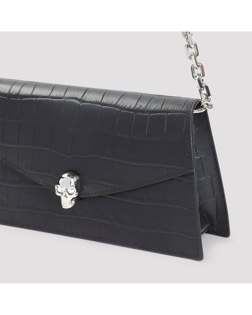 McQueen Black Skull Mini Bag
