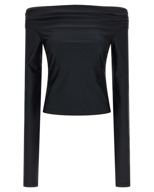 ANDAMANE Black Wallis Tops
