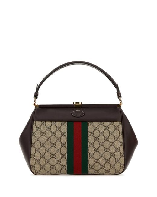 Gucci Black GG Supreme Fabric Handbag