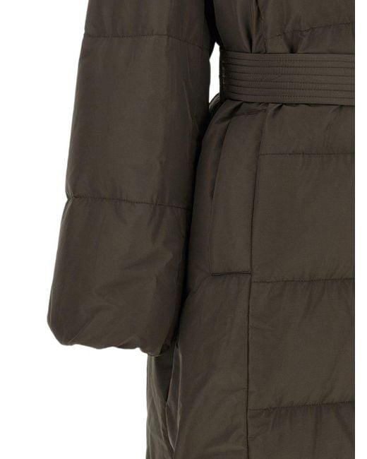Brunello Cucinelli Gray Long Down Jacket