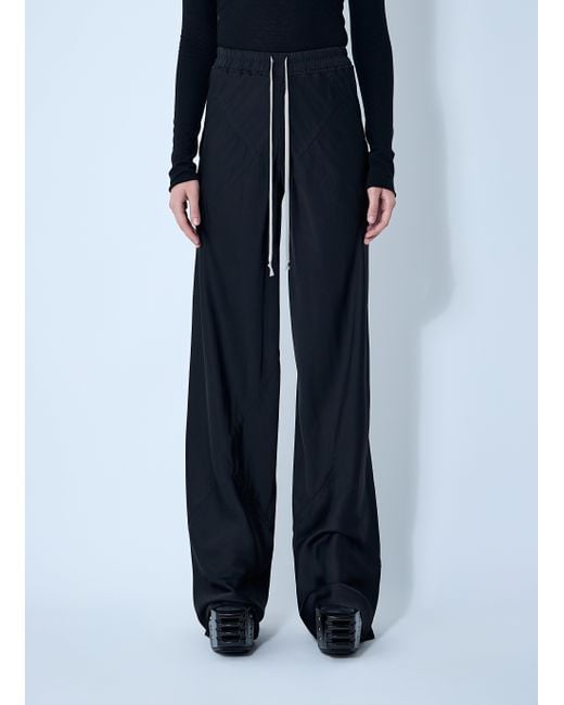 Rick Owens Blue Bias Drawstring Pants