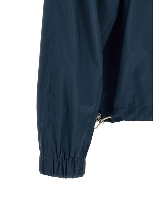 Brunello Cucinelli Blue Lightweight Nylon Jacket for men