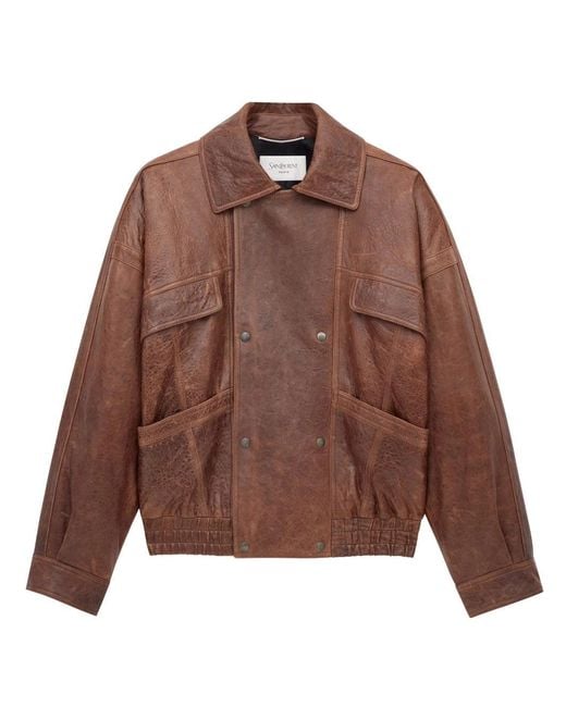 ジャケット・アウター Saint Laurent 15ss suede leather jacket SAINT LAURENT Suede jacket | NET-A-PORTER