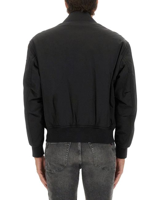 Boss Black Bomber Jacket With Removable Lining