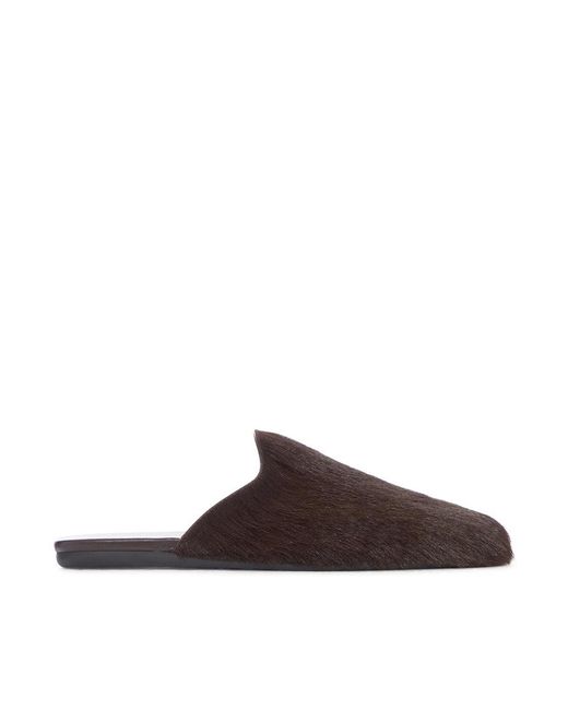 Prada Brown Leather Clogs