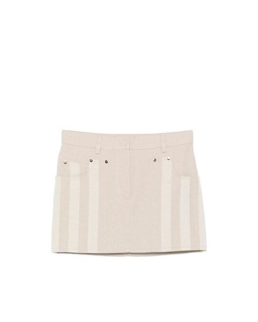 Fendi Natural Neutrals Skirts
