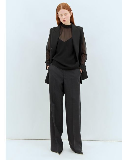 Gucci Black Wool Tailored Pants