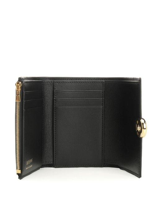 Loewe Gray Small Vertical Wallet "Pebble"