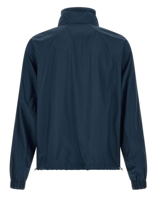 Brunello Cucinelli Blue Lightweight Nylon Jacket for men