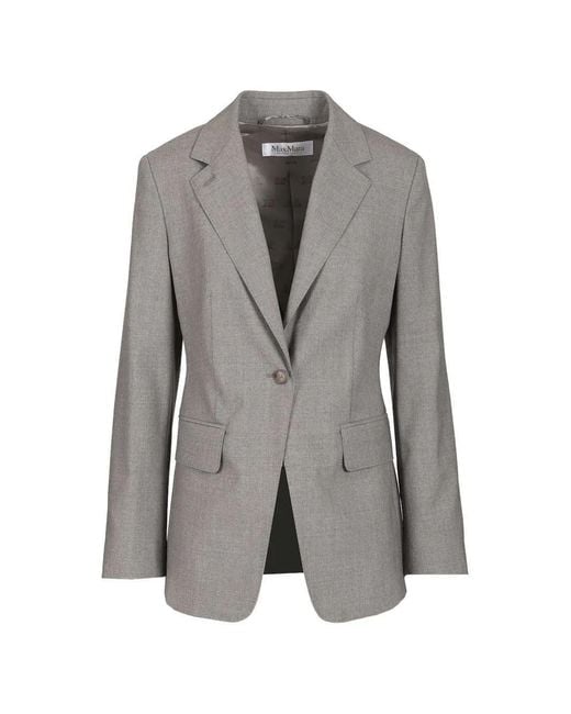 Max Mara Gray Wool Blazer