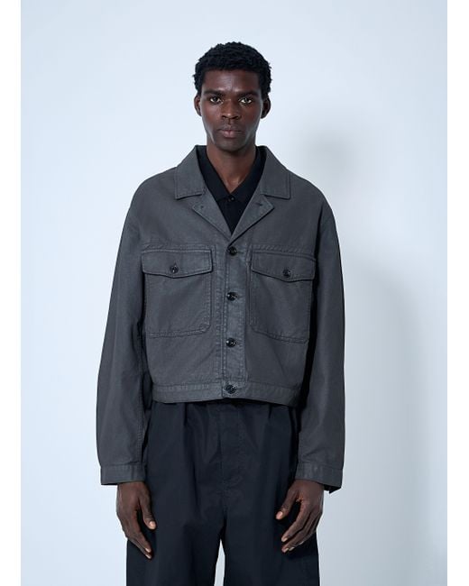 Lemaire Trucker Jacket in Blue for Men | Lyst