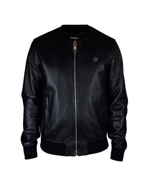 Philipp Plein Black Bomber Jacket