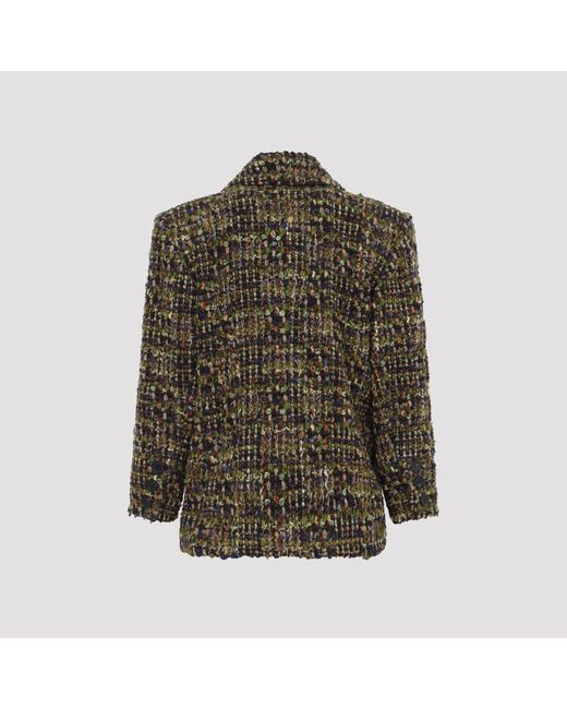 Saint Laurent Green Tweed Jacket