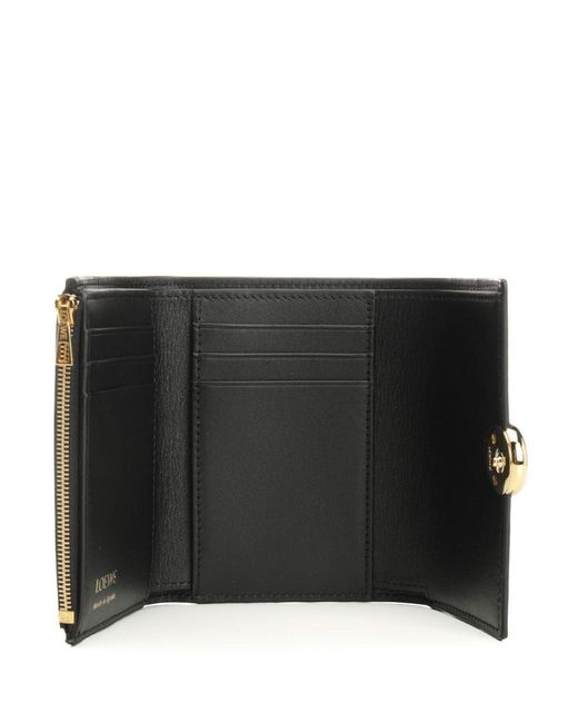 Loewe Gray Small Vertical Wallet "Pebble"