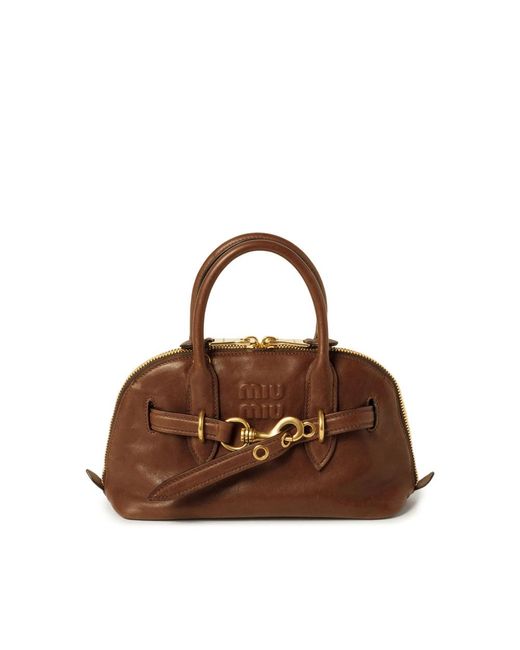 Miu Miu Brown Tote Bags