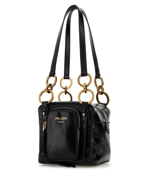 Prada Black Mini Dangle Handbag