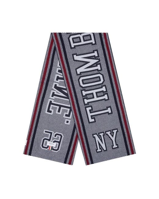 Thom Browne Multicolor Logo Varsity Scarf for men