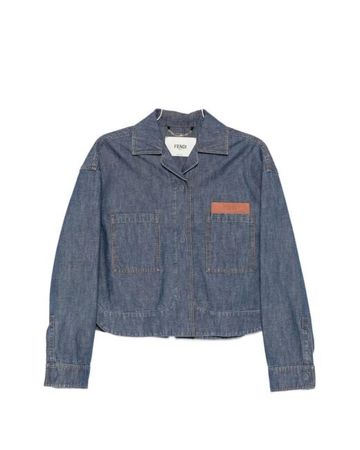 Fendi Blue Denm Jacket