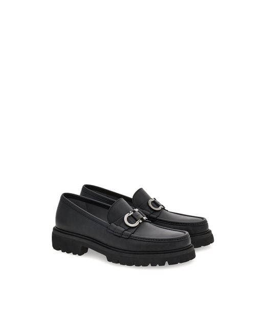 Ferragamo Black Loafers for men