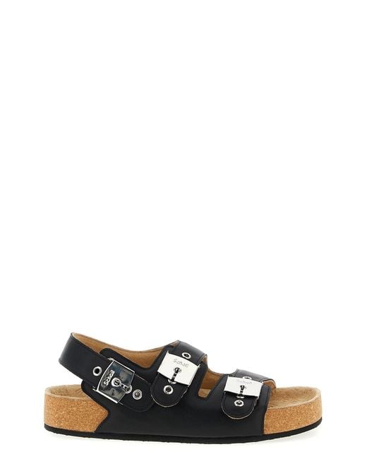 Balenciaga Black X Scholl Sandals for men