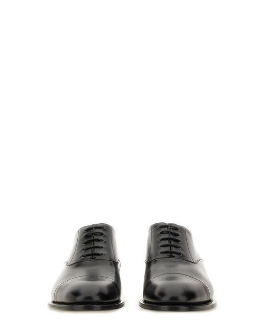 Saint Laurent Black Oxford Shoe "Adrien" for men