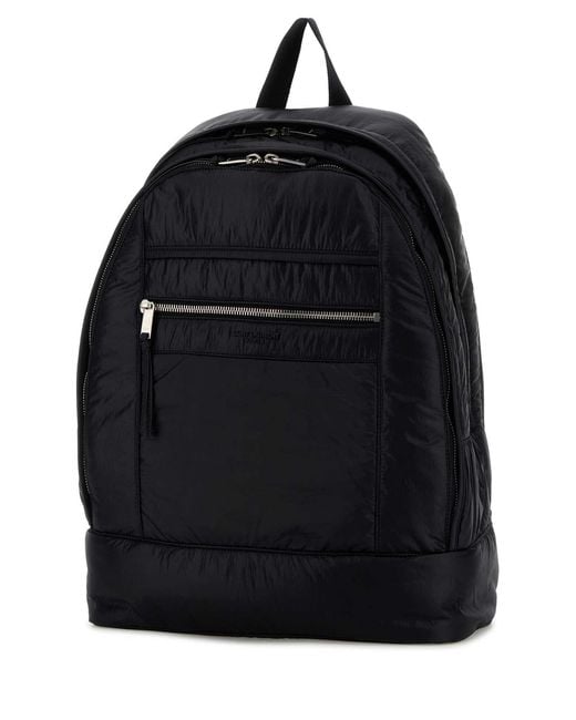 Saint Laurent Black Fabric Backpack for men