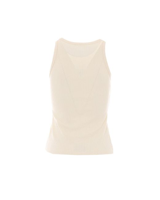 Marni Natural Frame Logo Top