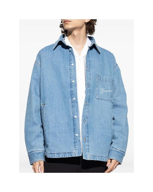 Jacquemus Blue Denim Jacket for men
