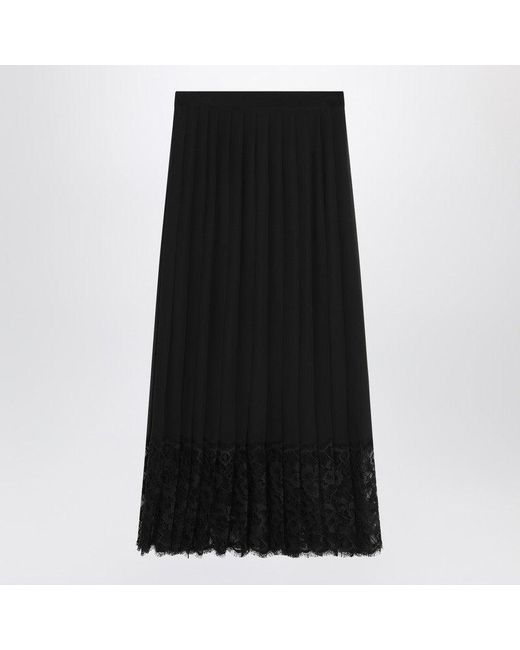 Dolce & Gabbana Black Gonna Midi