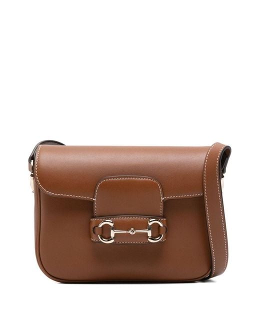 Gucci Brown Small Horsebit 1955 Shoulder Bag