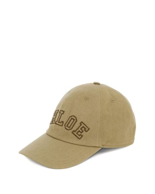 Chloé Natural Chloé Logo Baseball Cap