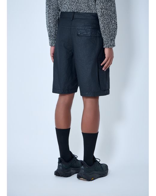 Stone Island Blue Logo Patch Shorts for men