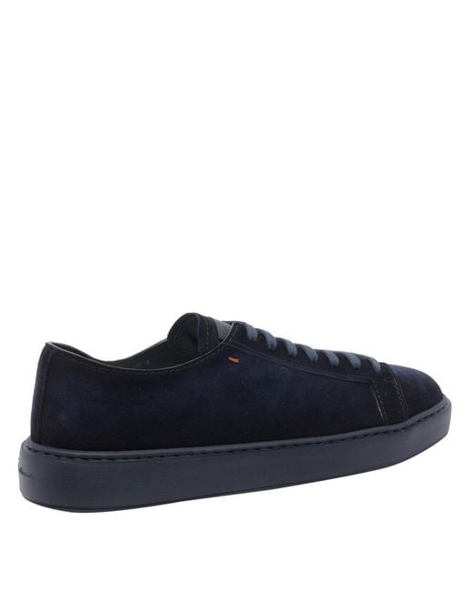 Santoni Blue Ford Sneakers for men