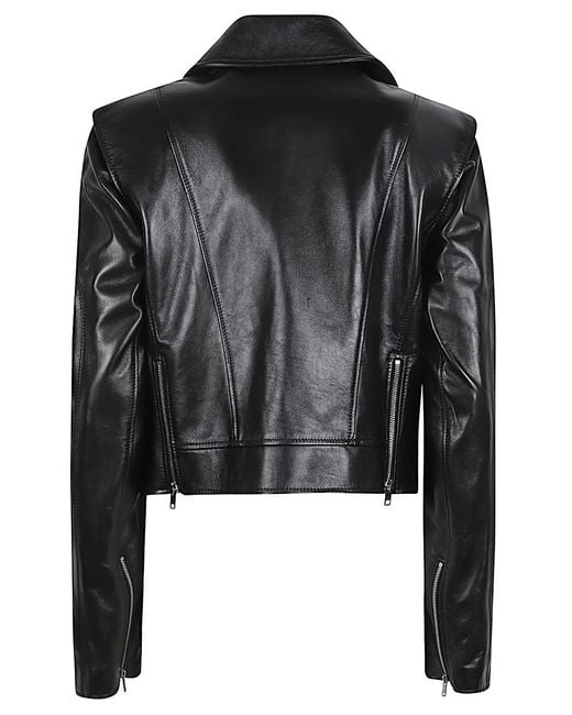 Céline Black Leather Biker Jacket