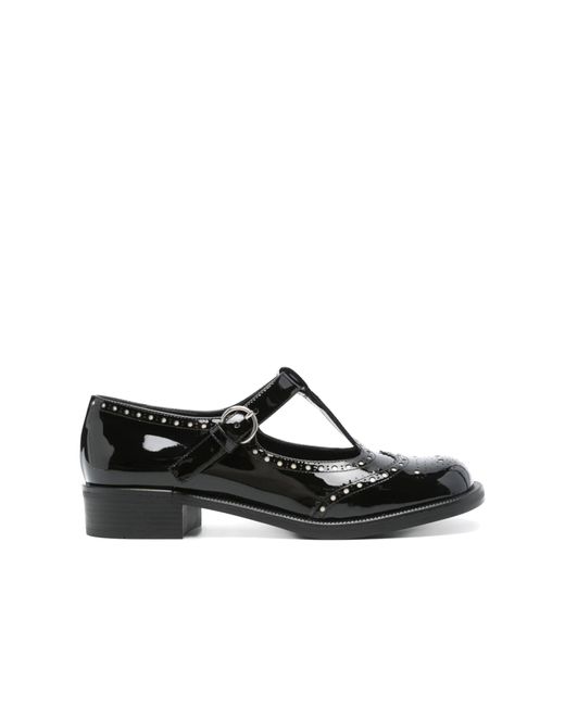 Miu Miu Women's Black Leather Oxfords And Derby