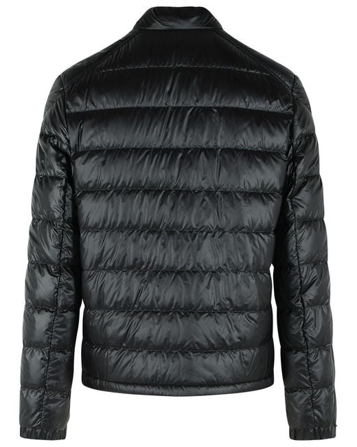 Moncler Black 'Selves' Short Polyamide Down Jacket for men