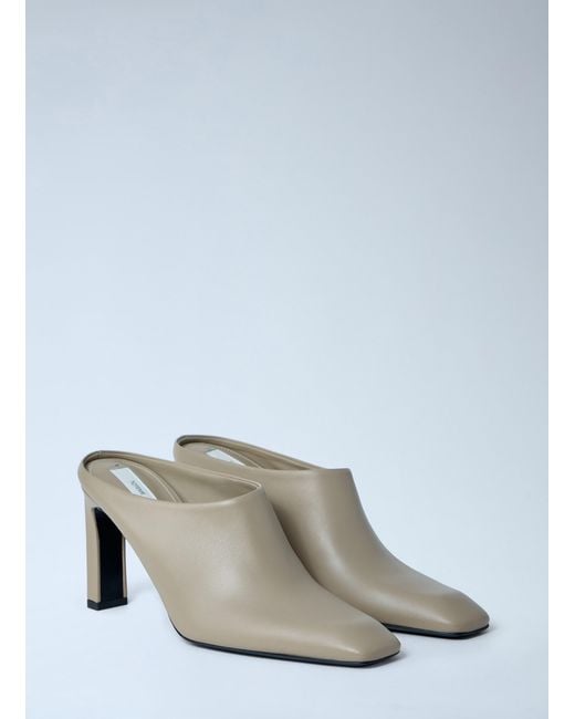 Totême Gray Bar Mules