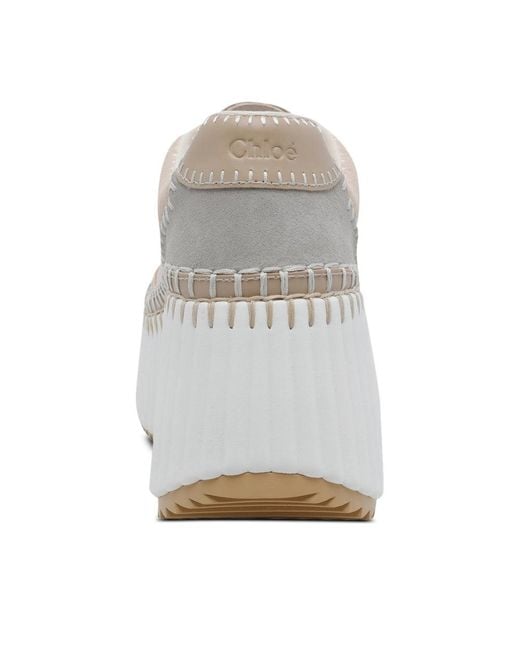 Chloé Gray Chloé Neutrals Trainers